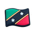 Saint Kitts Wavy Flag Shoe Charm Shoe Charm Saint Kitts